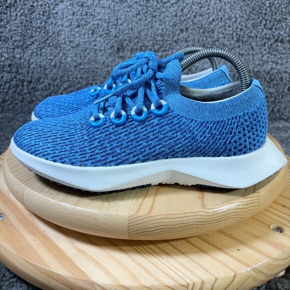 Allbirds Tree Dasher 2 Running Shoe Womens Size 8 Blue Knit Gym Training Sneaker - Picture 1 of 8